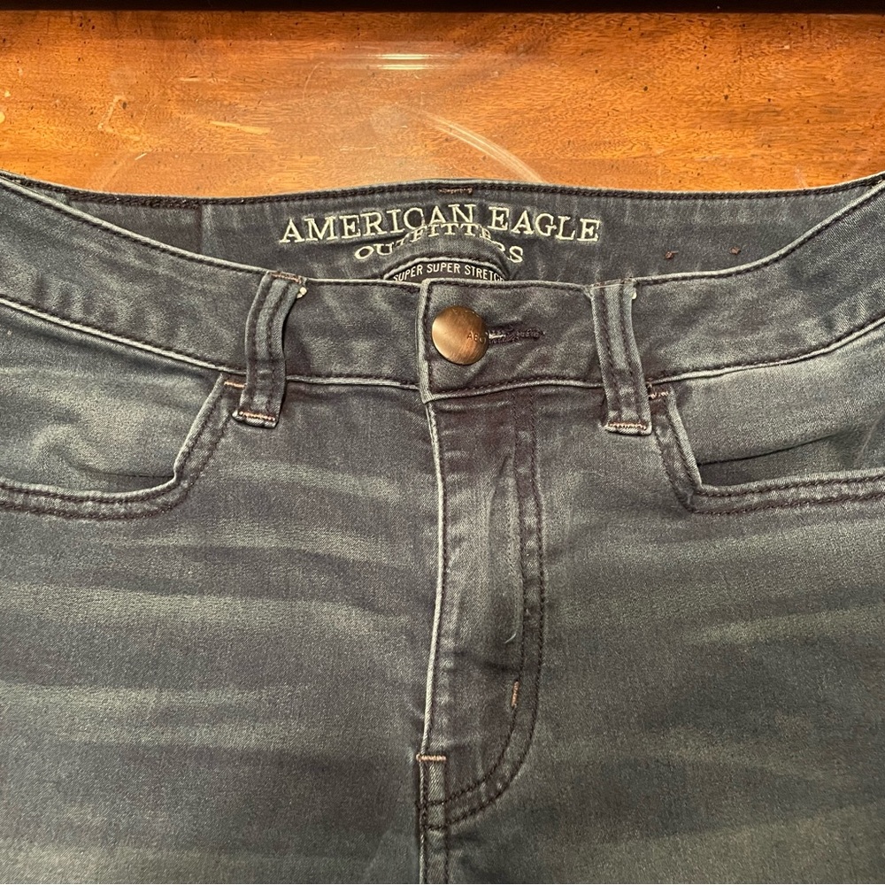 American Eagle straight leg jeans dark blue